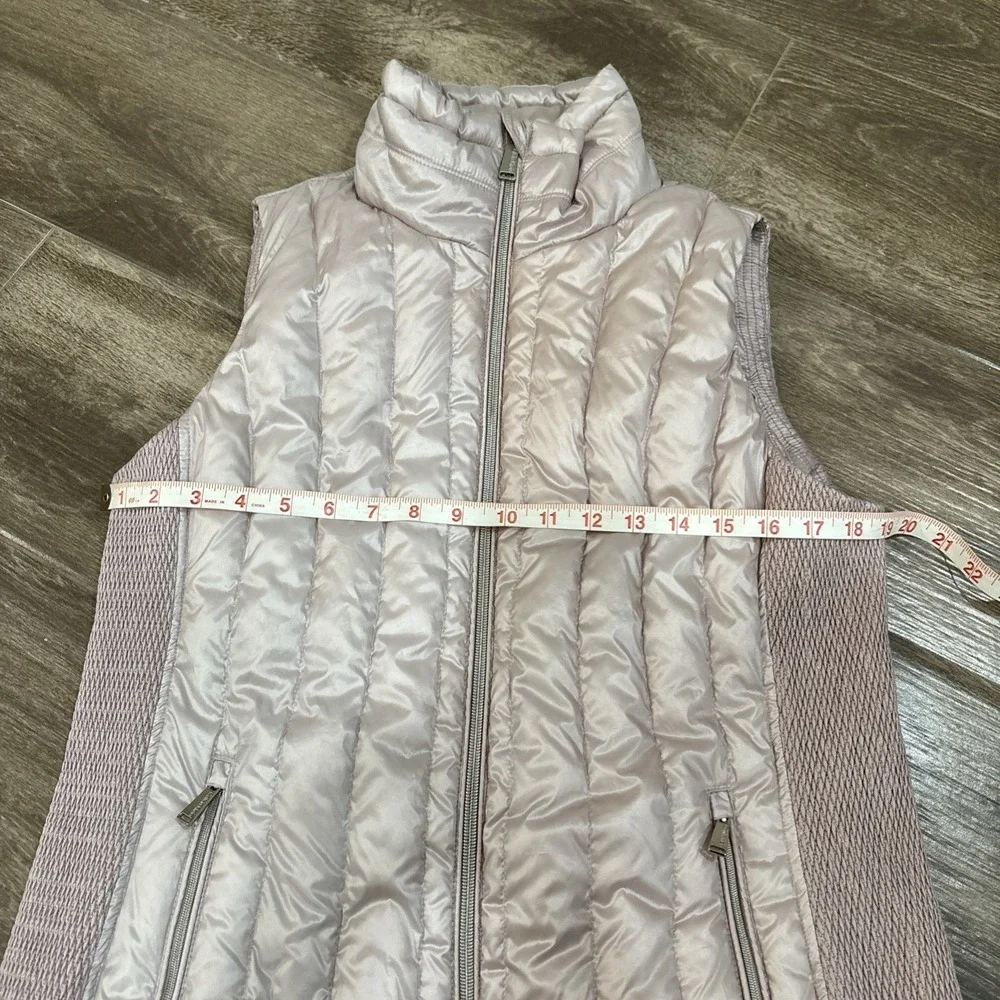 Calvin Klein Performance Down Vest Women's‎ Sz L Mauve Pink Quilted